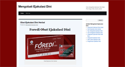 Desktop Screenshot of mengobatiejakulasidini.org